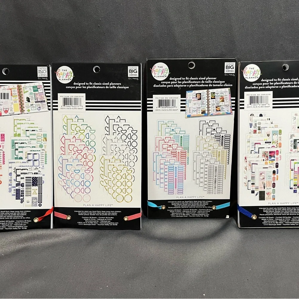The Happy Planner Sticker Books - Lot of 4